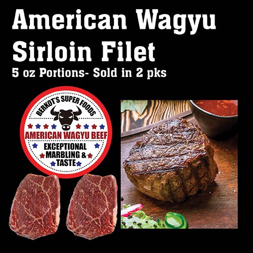 American Wagyu Sirloin Filet 5 oz 2 pk $14