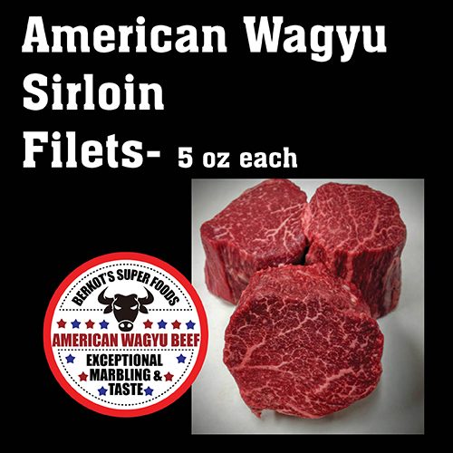 Berkot's Super Foods American Wagyu Sirloin Filets 5 oz each