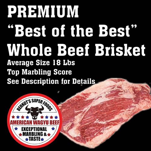 American Wagyu Whole Beef Brisket 18 Best of Best Top Marbling