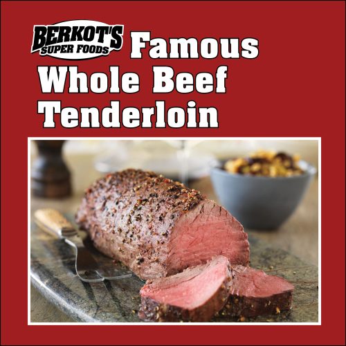 Berkot's Famous Whole Beef Tenderloin