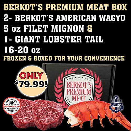 Meat Box- 2 American Wagyu Filet Mignon and 1 Giant Lobster Tails UPDATE